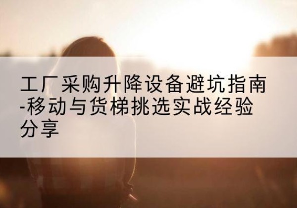绩溪移动式升降机怎么选-工厂采购升降设备避坑指南-移动与货梯挑选实战经验分享